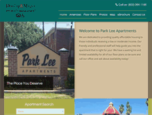 Tablet Screenshot of parkleeapts.com